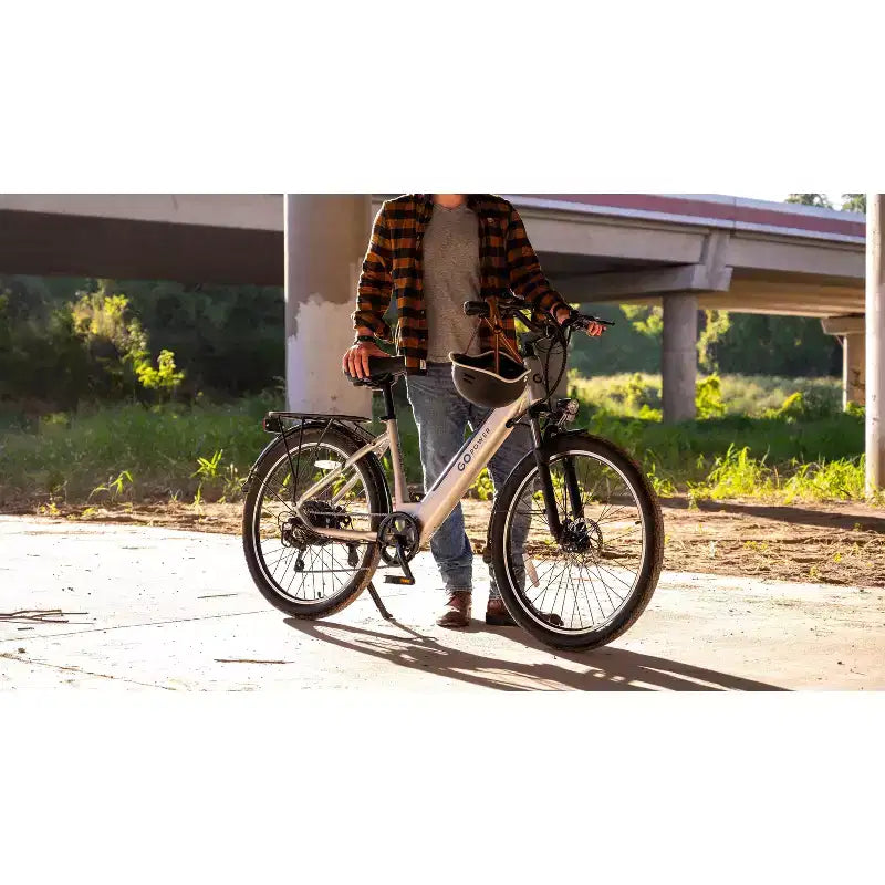 GoPowerBike GoVelo elektrisches Erwachsenenfahrrad | geöffnete Verpackung