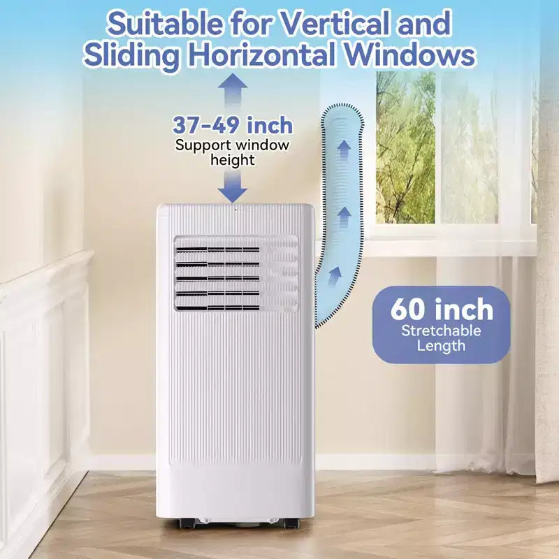 Draagbare airconditioners, Flarhetoric 10.000 BTU koelen/ventilator/drogen 3-in-1 draagbare airconditioner voor kamers van 560 sq. ft., apparaten voor stille kamers