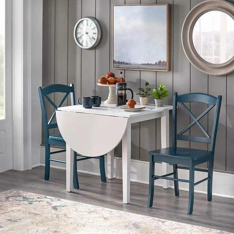 Simple Living Country Cottage 3-delige eetset met neerklapbaar tafelblad