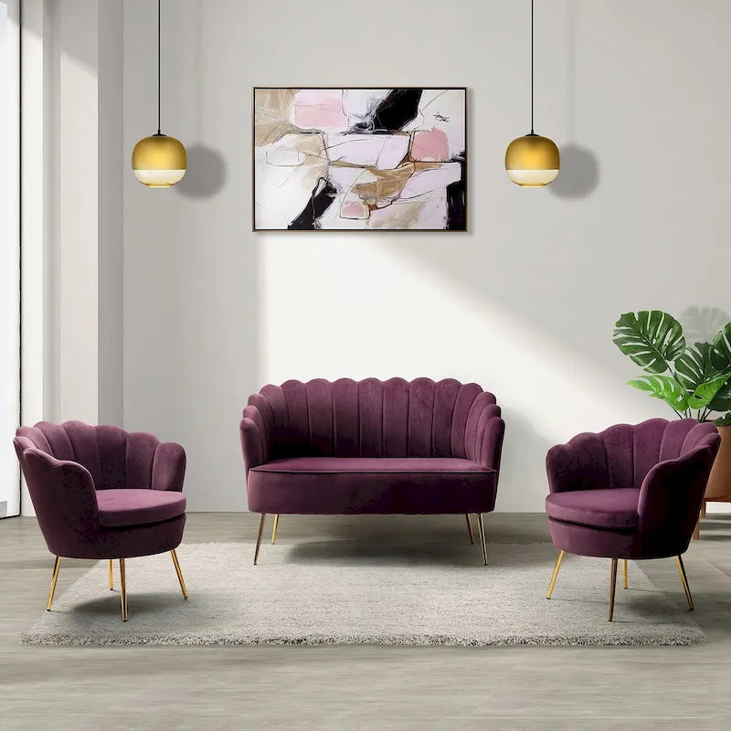 Ensemble de salon Xabier de 52 pouces en 3 pièces par HULALA HOME