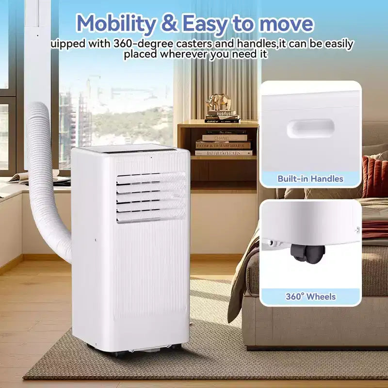 Draagbare airconditioners, Flarhetoric 10.000 BTU koelen/ventilator/drogen 3-in-1 draagbare airconditioner voor kamers van 560 sq. ft., apparaten voor stille kamers