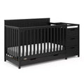 Lit bébé convertible 5-en-1 et table à langer avec tiroir