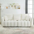 Divano moderno GDFStudio Alanna da 79,5 pollici, a 3 posti, rivestito in tessuto teddy con cuscini