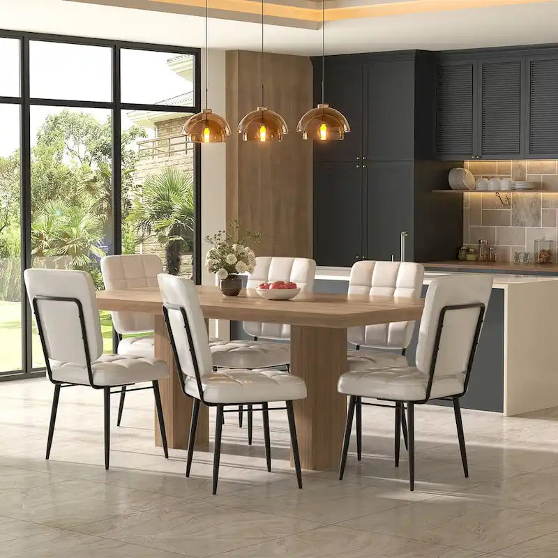 Moderne Esszimmerstühle, 2er-/4er-/6er-/8er-Set, gepolsterte Küchenstühle mit dicker Polsterung für das Esszimmer