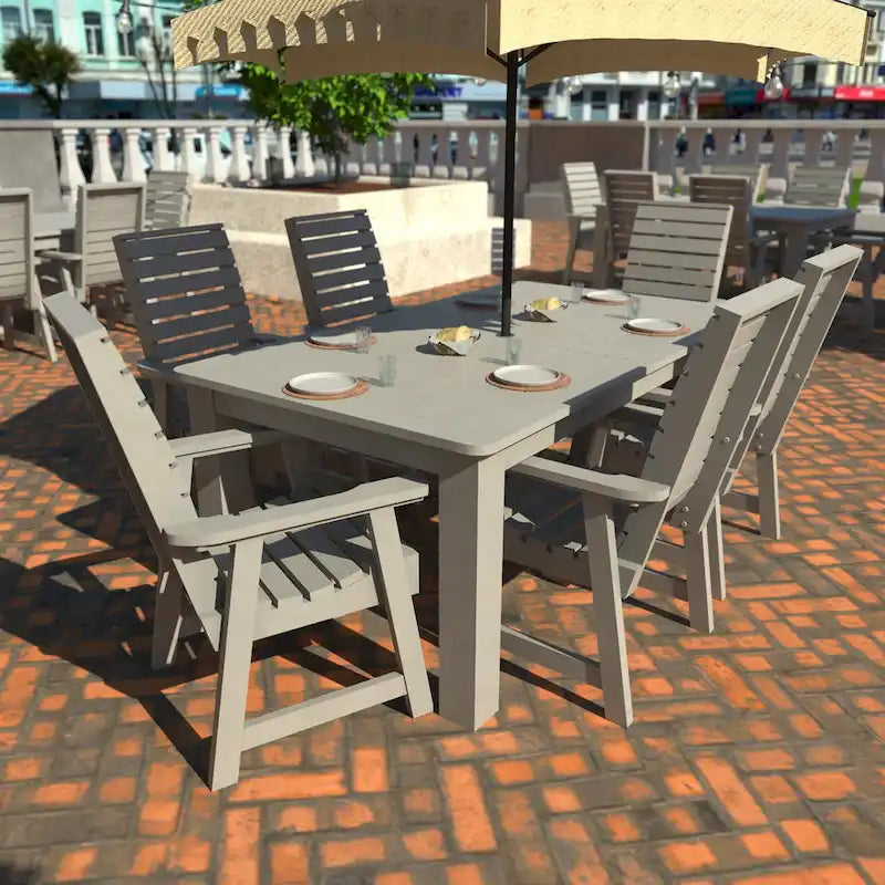 HIGHWOOD PROFESSIONAL 7-częściowy zestaw mebli ogrodowych do jadalni 42x72