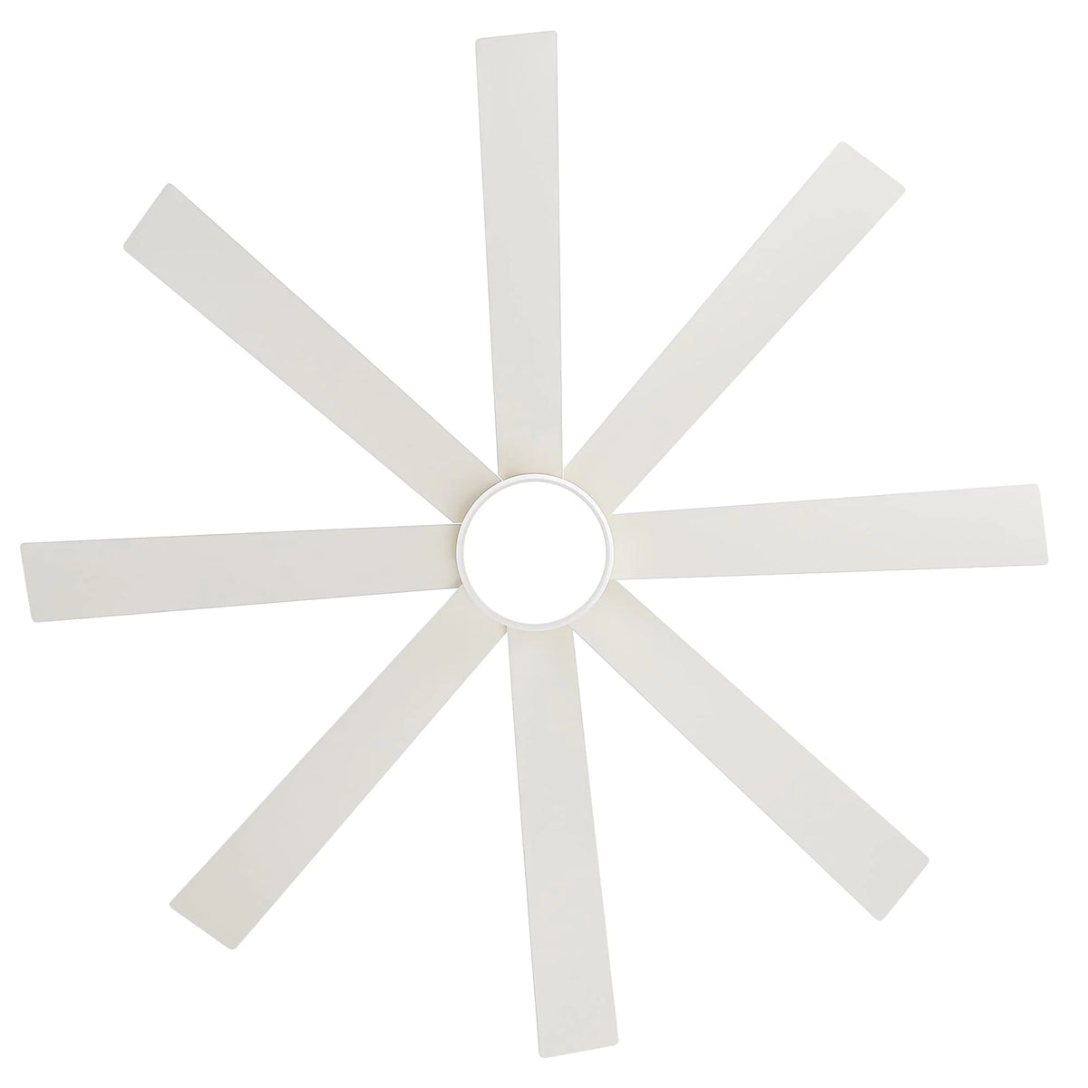 Ventilateur de plafond noir de 65 po à 8 pales avec lumière et télécommande