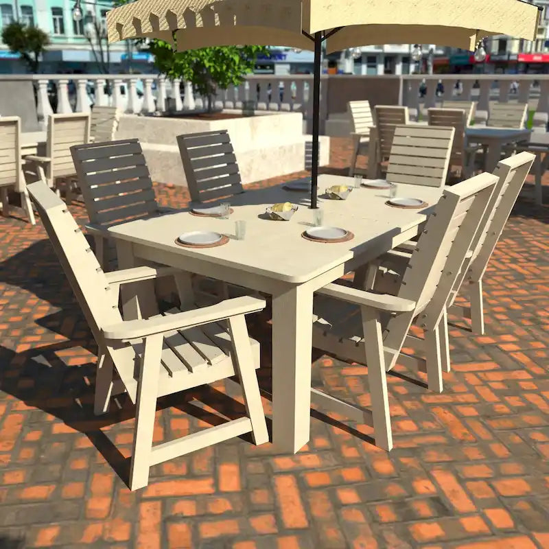 HIGHWOOD PROFESSIONAL 7-częściowy zestaw mebli ogrodowych do jadalni 42x72