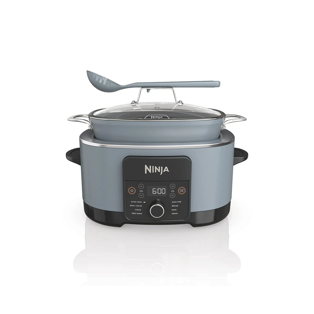 Multikocher mit 8,5 Quart Fassungsvermögen, mit 8-in-1-Schongarer, Schmortopf, Dampfgarer, Glasdeckel, integriertem Löffel, ofenfestem Topf bis 500 °F