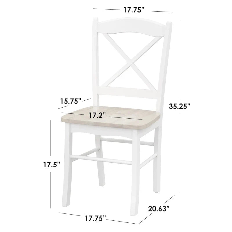 Simple Living Country Cottage 3-delige eetset met neerklapbaar tafelblad