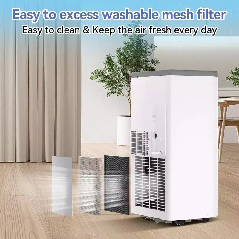 Draagbare airconditioners, Flarhetoric 10.000 BTU koelen/ventilator/drogen 3-in-1 draagbare airconditioner voor kamers van 560 sq. ft., apparaten voor stille kamers