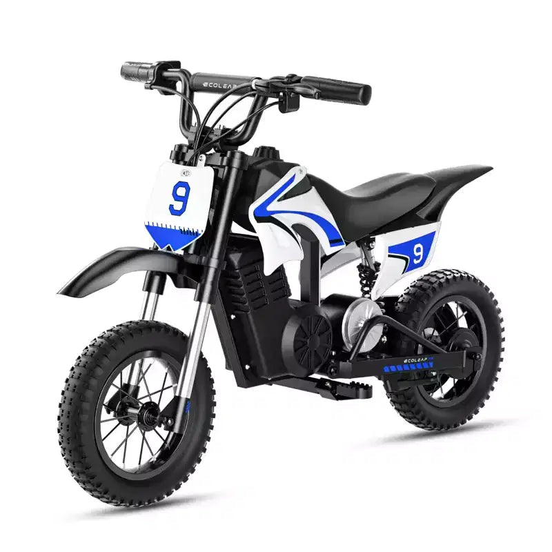ECOLEAP K1 elektrisches Dirtbike für Kinder, 36 V, schnell mit 16 MPH, Reichweite von 14 Meilen, 700-W-Spitzenmotor, 3 Geschwindigkeitsstufen, 12 Offroad-Reifen, UL, für Kinder von 3–10 Jahren