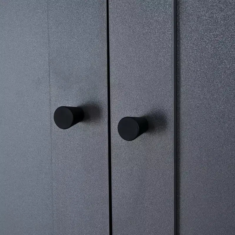 Freistehender 77-Zoll-Küchenschrank, Aufbewahrungsschrank im Landhausstil mit verstellbaren Regalböden, Türablagen, Schubladen und Weinregalen – ModernLuxe