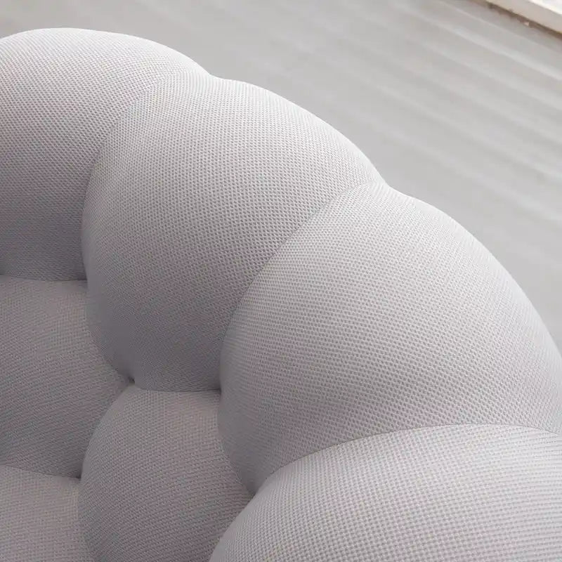2-osobowa bąbelkowa zaokrąglona sofa typu lazy w kształcie plastra miodu, z tkaniną tekstylną 3D, do salonu, pokoju dziennego lub mieszkania
