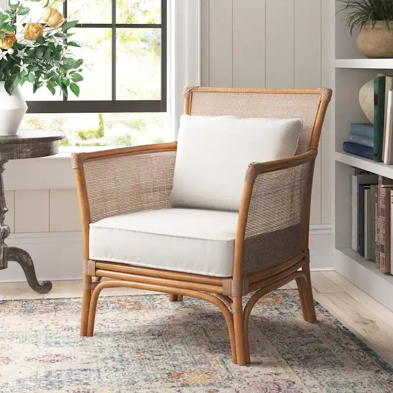 Fauteuil d’appoint Tatum en rotin