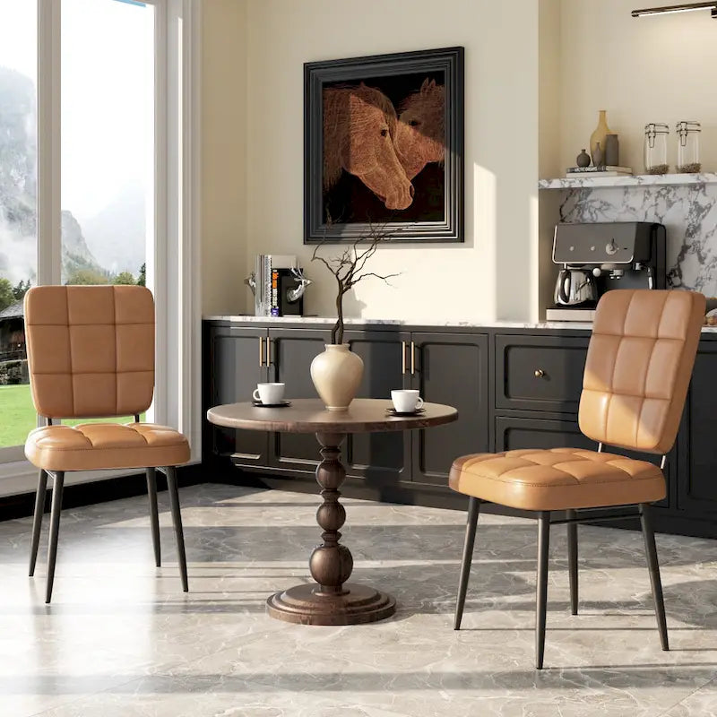 Moderne Esszimmerstühle, 2er-/4er-/6er-/8er-Set, gepolsterte Küchenstühle mit dicker Polsterung für das Esszimmer