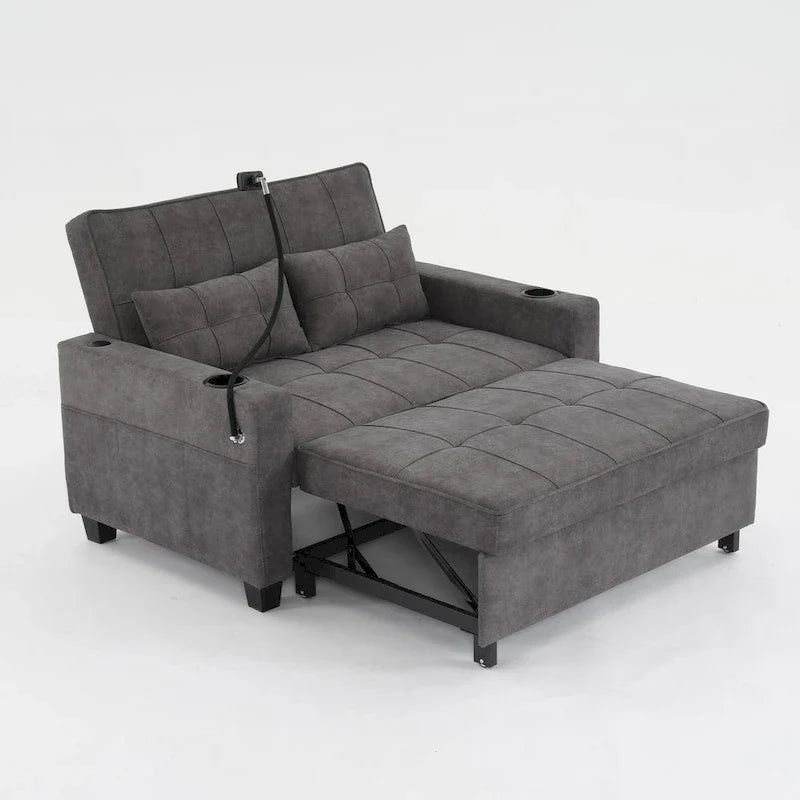 Divano letto trasformabile 3-in-1 estraibile con porte USB