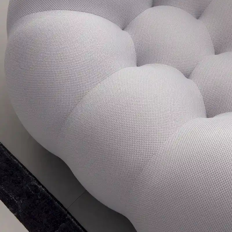 2-osobowa bąbelkowa zaokrąglona sofa typu lazy w kształcie plastra miodu, z tkaniną tekstylną 3D, do salonu, pokoju dziennego lub mieszkania