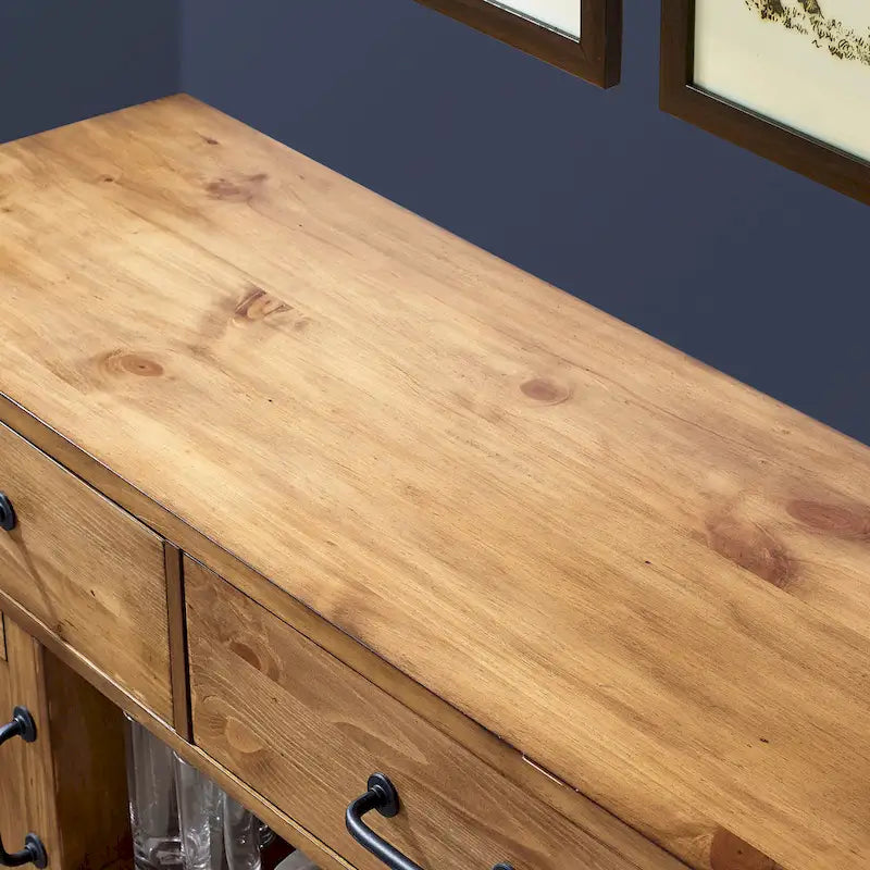 Credenza Crosley Roots con finitura naturale - 52 W x 18 D x 36 H