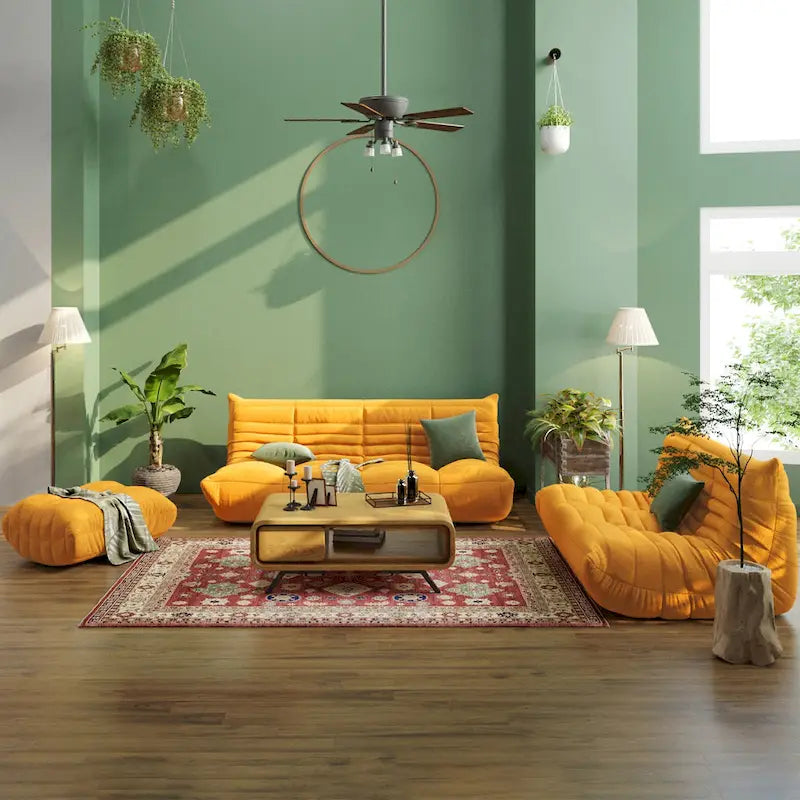 Miękka sofa podłogowa, leżanka, pufa typu bean bag do salonu