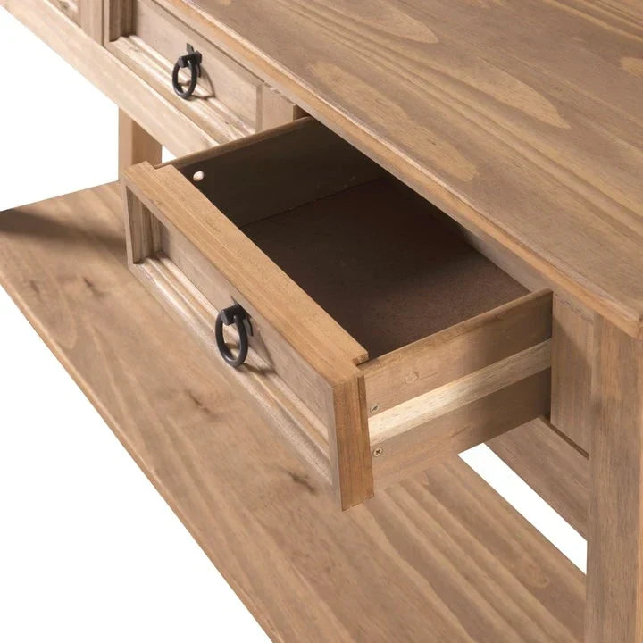 Console d’entrée en bois à 3 tiroirs Corona | Furniture Dash - N/A