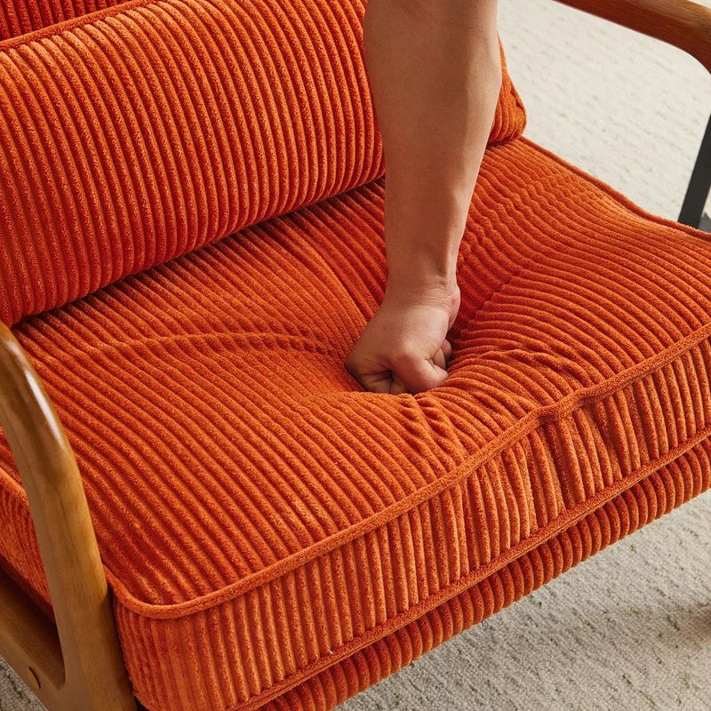 Fauteuil d’appoint rembourré moderne du milieu du siècle
