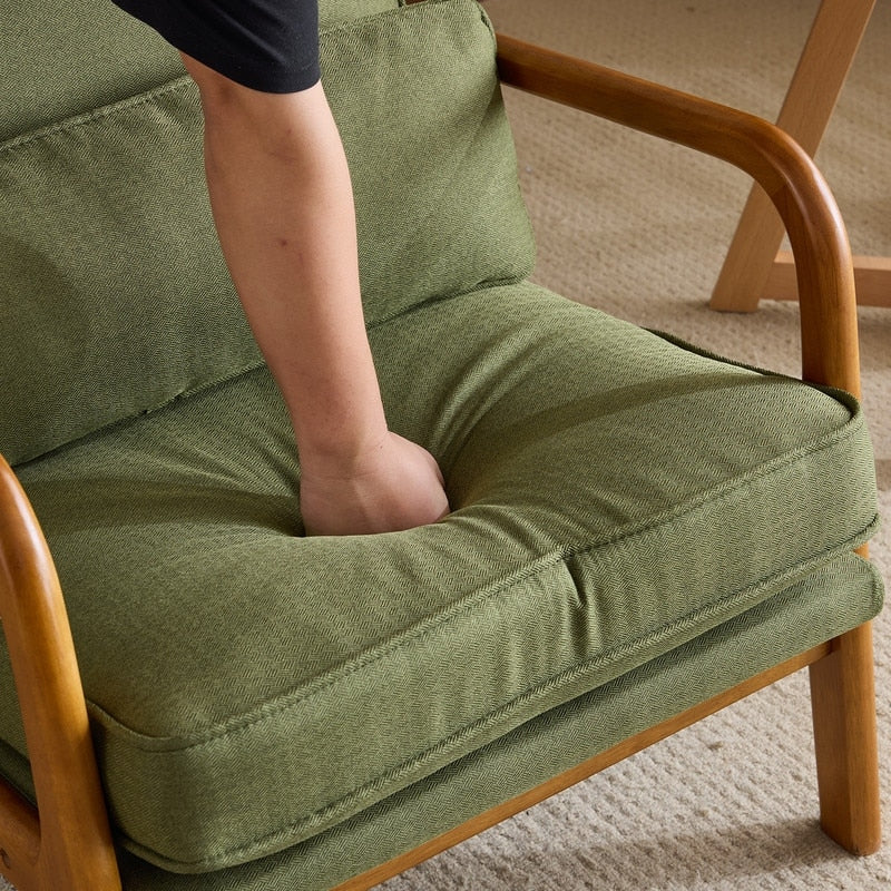 Fauteuil d’appoint rembourré moderne du milieu du siècle