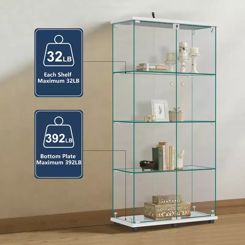 Szklana witryna ekspozycyjna 64,5 × 32 z zamkiem