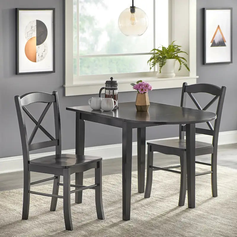 Simple Living Country Cottage 3-delige eetset met neerklapbaar tafelblad