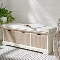 Panca contenitore SAFAVIEH Fiorello con 3 cassetti e cuscino - 47.3 W x 15 L x 19 H - 47Wx15Dx19H