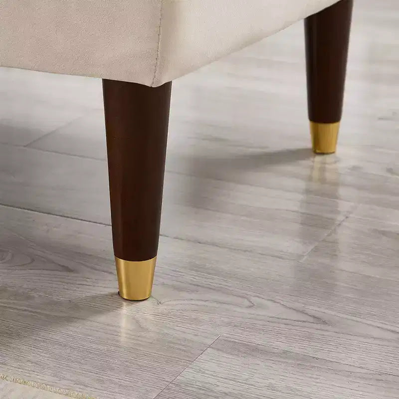 Fauteuil chaise longue moderne en velours, avec accoudoir rembourré et courbé, canapé-lit chaise longue pour chambre, bureau ou salon