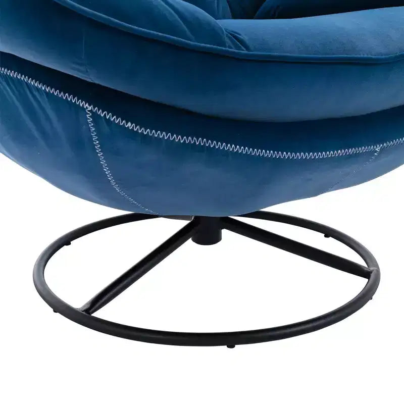 Poltrona de destaque em veludo Okak com repousa-pés, cadeira moderna sem braços para sala de estar, estilo de meados do século, macia e confortável para ver televisão e jogar