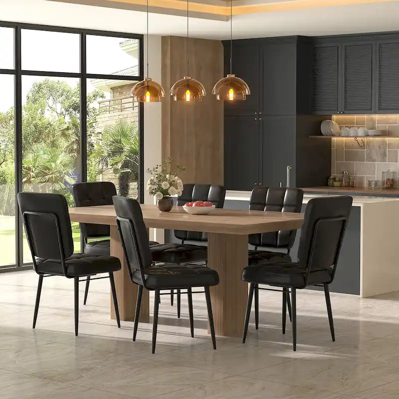 Moderne Esszimmerstühle, 2er-/4er-/6er-/8er-Set, gepolsterte Küchenstühle mit dicker Polsterung für das Esszimmer