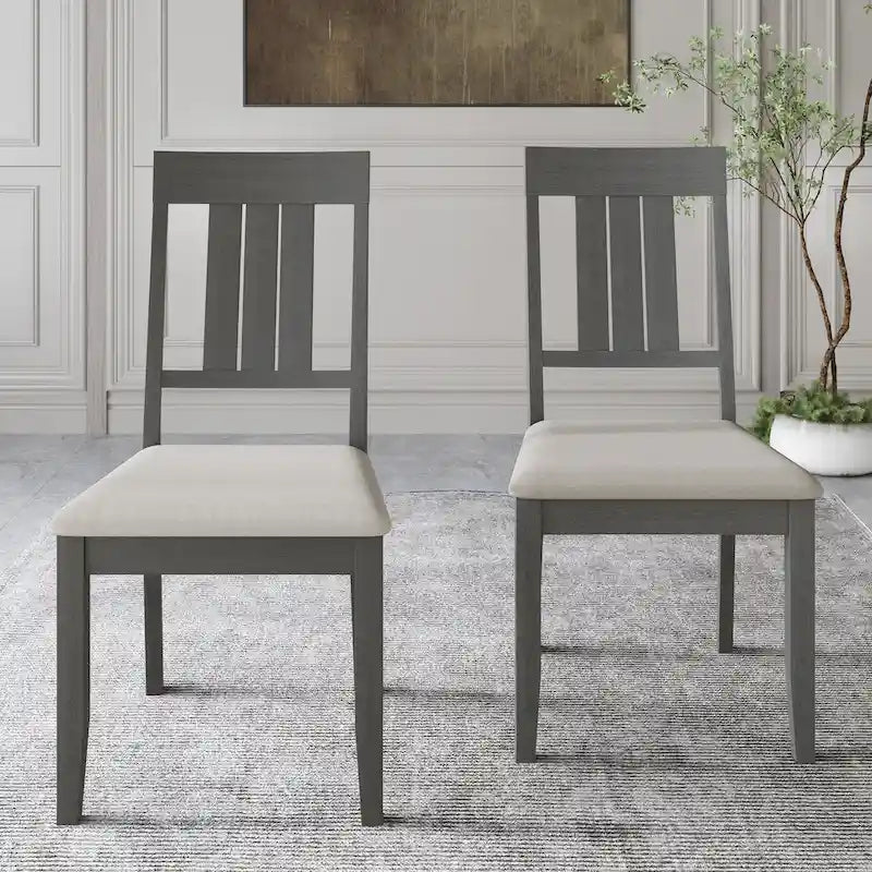 CraftPorch klassisches 7-teiliges Esszimmer-Set aus Holz
