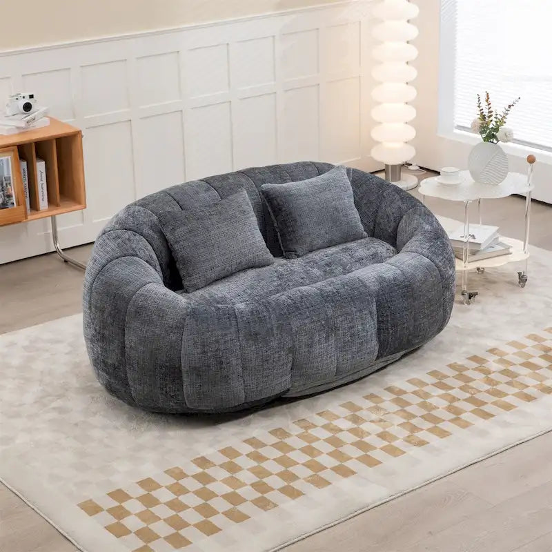 Zitzakstoel van chenille, luie sofa
