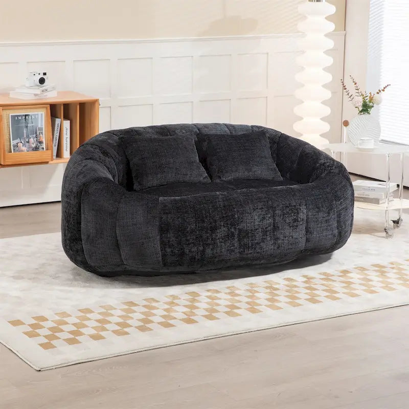 Zitzakstoel van chenille, luie sofa
