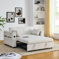 Canapé-lit escamotable 54, canapé-lit inclinable 2 places avec rangement, coussin lombaire et prise USB