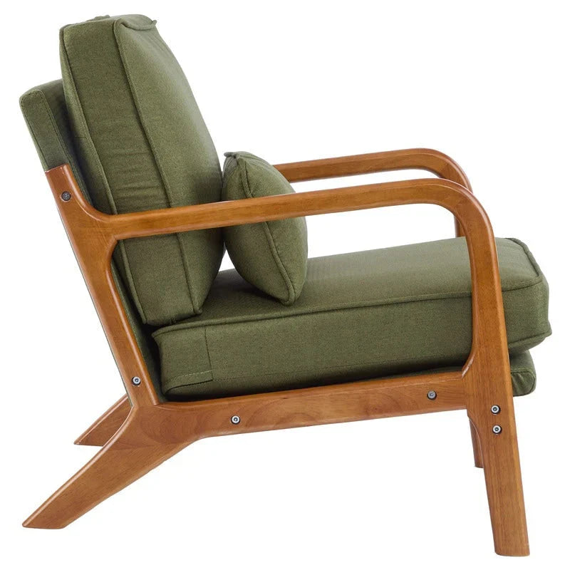 Fauteuil d’appoint rembourré moderne du milieu du siècle