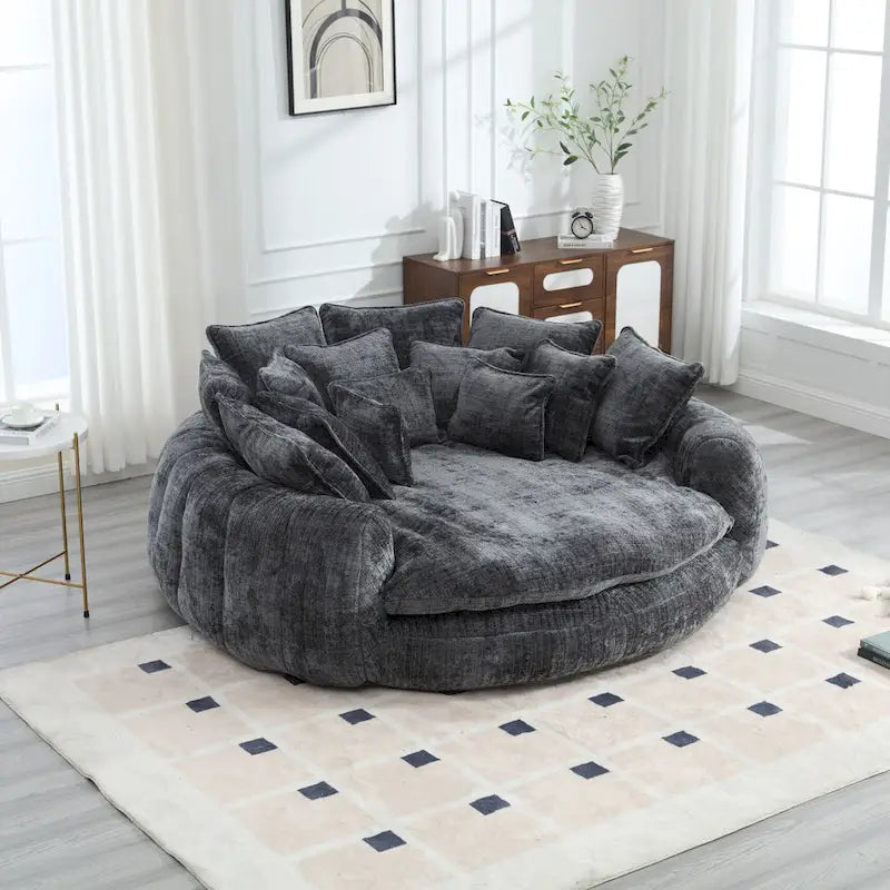 Wygodna podwójna sofa rozkładana Loaf, powiększona sofa z funkcją spania z podłokietnikami