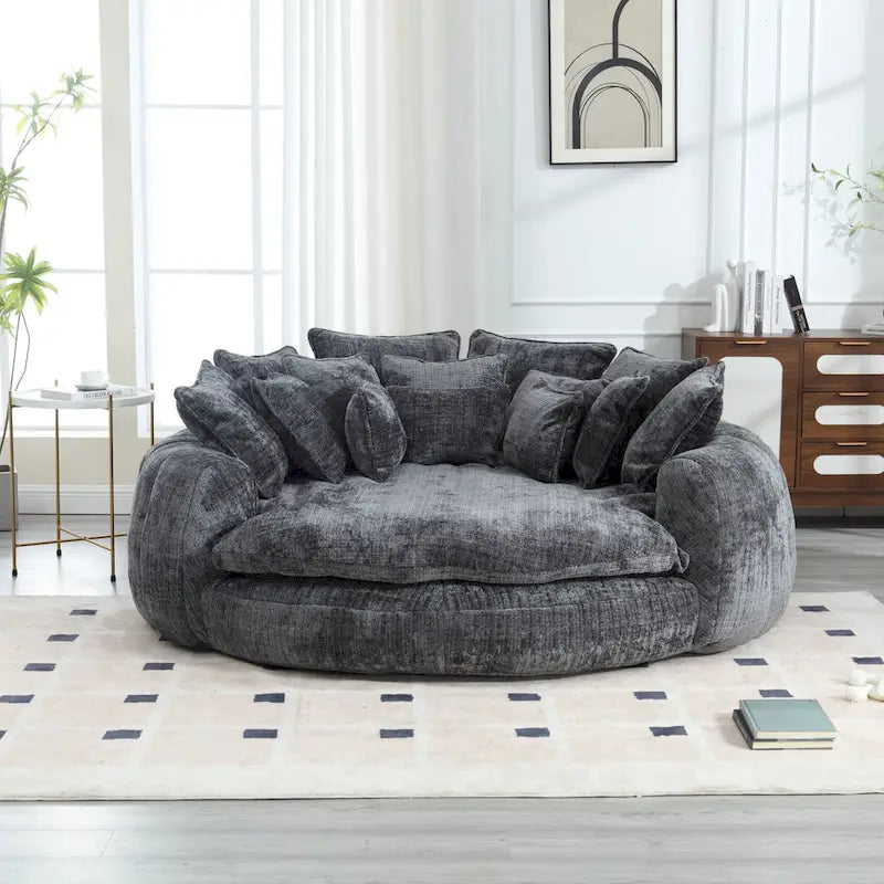 Wygodna podwójna sofa rozkładana Loaf, powiększona sofa z funkcją spania z podłokietnikami