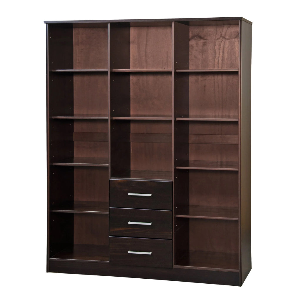 Guarda-roupa Cosmo Palace Imports com 3 portas, 100% madeira maciça, com portas de madeira maciça ou espelhadas