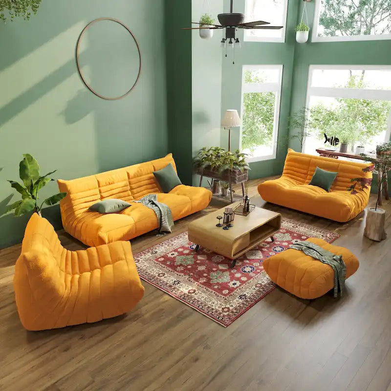 Miękka sofa podłogowa, leżanka, pufa typu bean bag do salonu