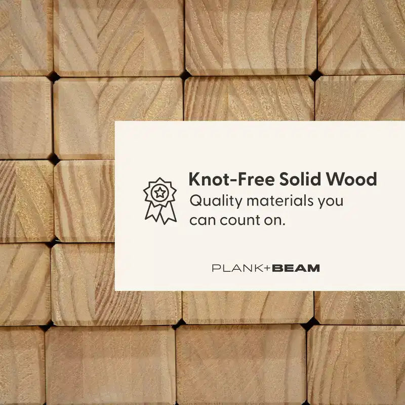 Plank+Beam Contour Sideboard aus Massivholz mit 3 Türen, 59-Zoll-TV-Ständer fürs Wohnzimmer