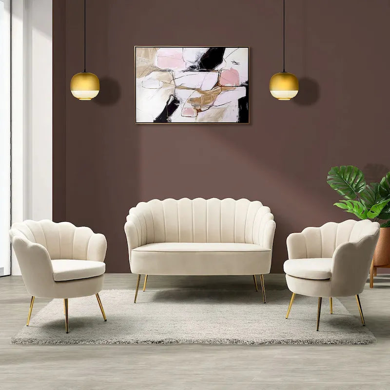 Ensemble de salon Xabier de 52 pouces en 3 pièces par HULALA HOME