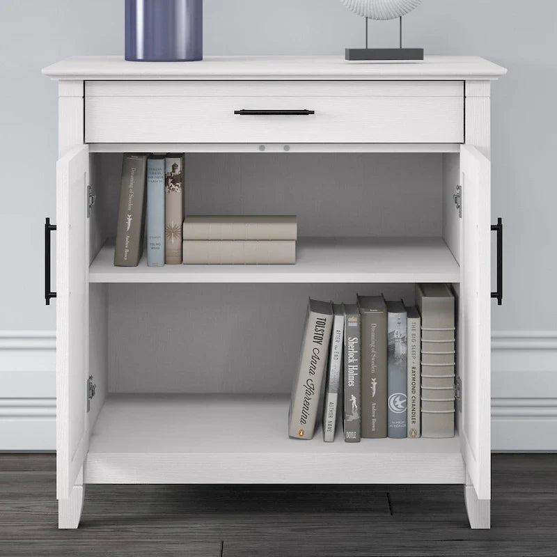 Key West Secretary Desk with Storage Cabinet by Bush Furniture