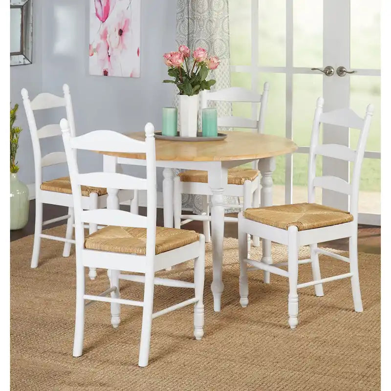 Cadeira de jantar Simple Living Jessie com costas em escada (Conjunto de 2)