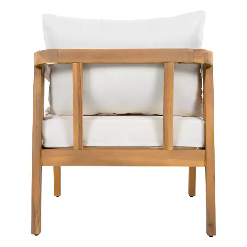 Ensemble de sièges d’extérieur moderne Christopher Knight Home Sunny 5 pièces en acacia, avec table rectangulaire à lattes et 7 places