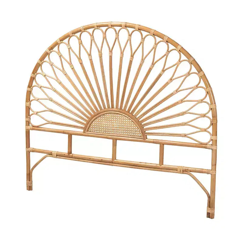 Kopfteil aus natürlichem Rattan, Braun