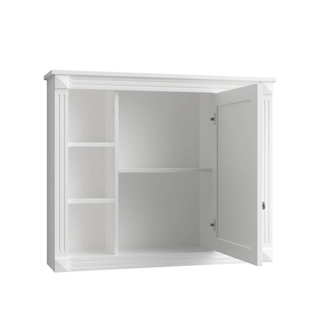 36-Zoll moderner Waschtischunterschrank mit Aufsatzwaschbecken und Spiegelschrank, 2 Türen und 2 Schubladen