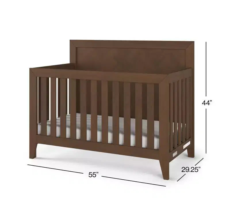 Conjunto de quarto infantil Child Craft Kieran com berço, cómoda dupla e arca, de 3 peças, inclui berço convertível 4 em 1, cómoda e arca