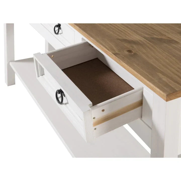 Console d’entrée en bois à 3 tiroirs Corona | Furniture Dash - N/A